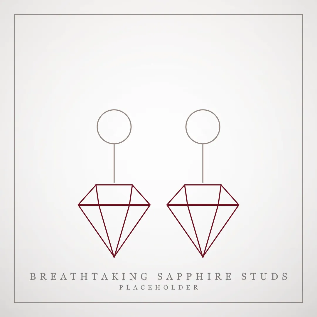 Breathtaking Sapphire Studs